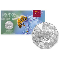 Autriche 5 euros Pièce d'argent 2023 - La danse frétillante - Abeilles 