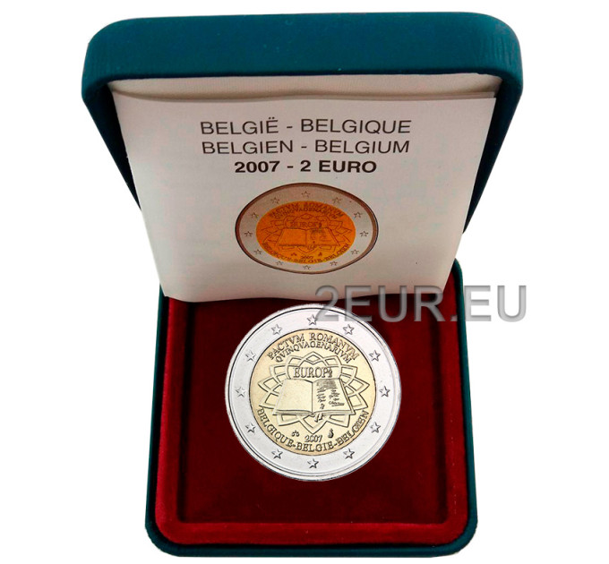 Belgique 2 euros proof 2007 - Traité de Rome 