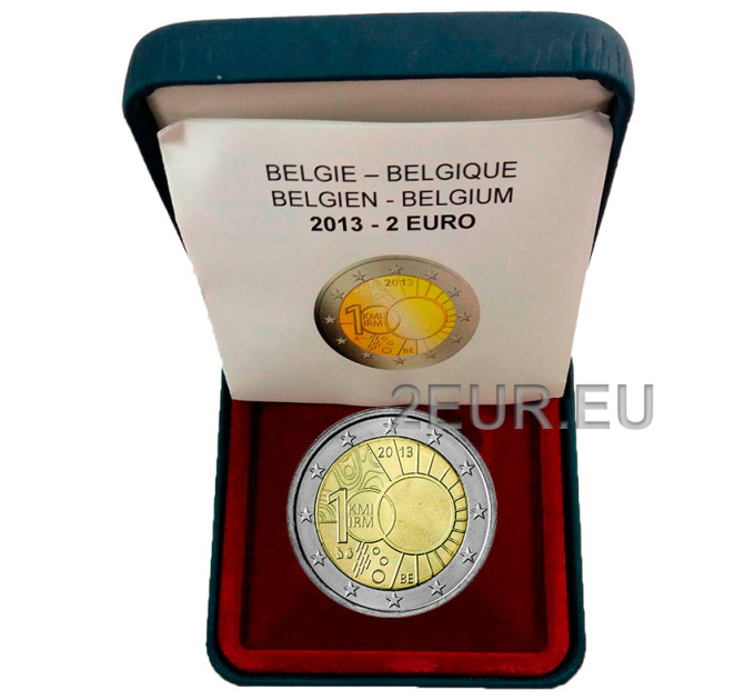 Belgique 2 euros proof 2013 - Institut royal météorologique 