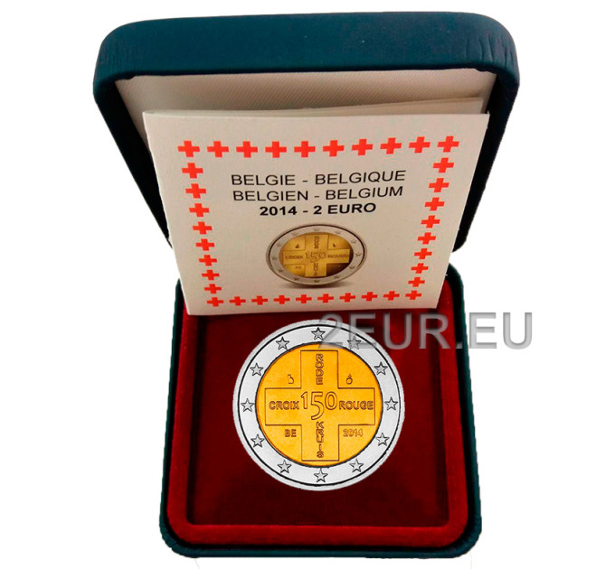 Belgique 2 euros proof 2014 - Croix Rouge