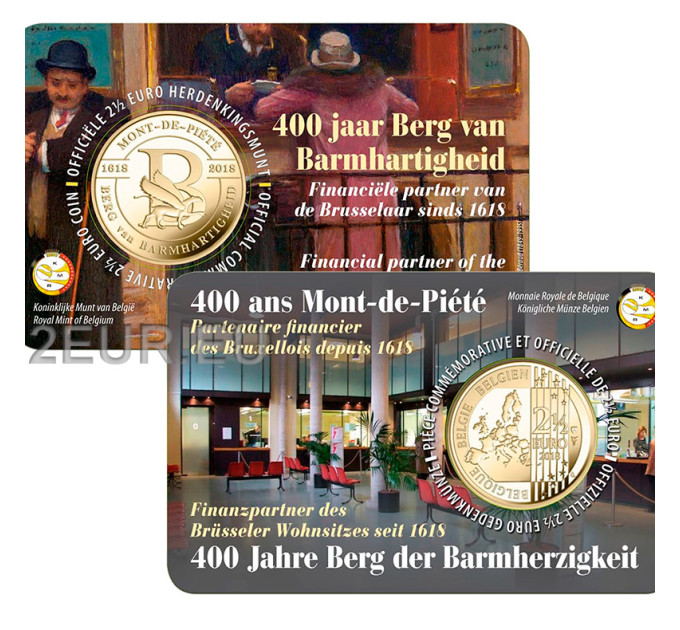 Belgique 2,5 euros BU 2018 - 400 ans de Berg van Barmhartigheid - NL