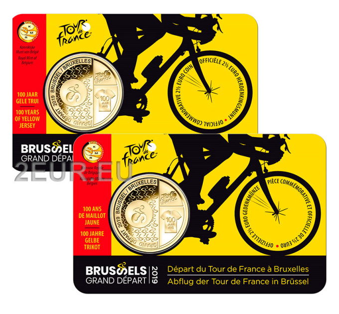 Belgique 2,5 euros BU 2019 - Grand dapart bruxelles - FR+NL