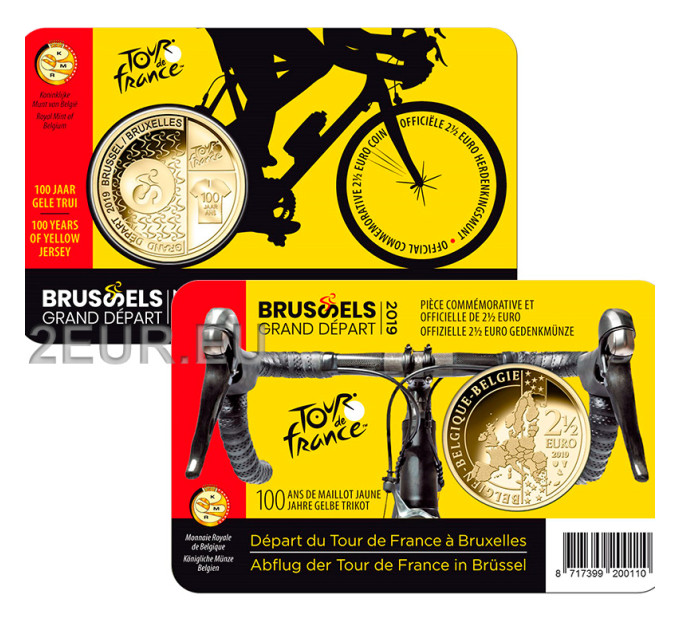 Belgique 2,5 euros BU 2019 - Grand dapart brussels - NL