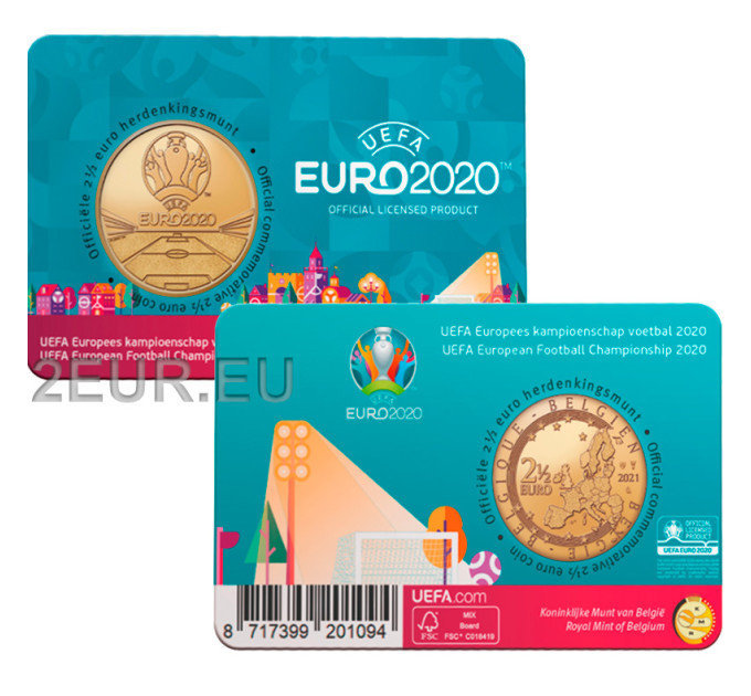 Belgique 2,5 euros BU 2021 - UEFA 2020 - NL