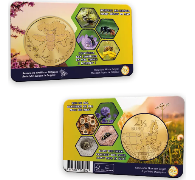 Belgique 2,5 euro BU 2024 - Abeille en Belgique - FR