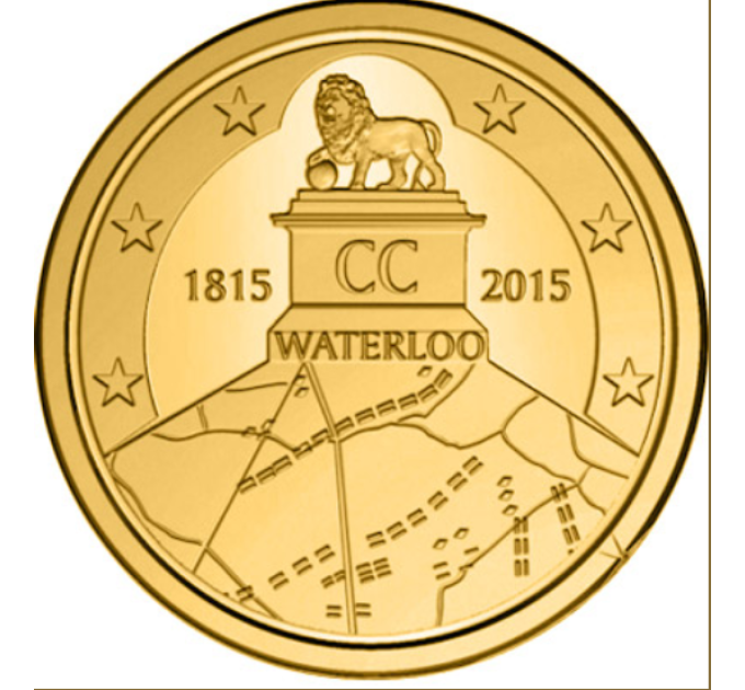 Belgique 2,5 euros UNC 2015 - 200 ans de bataille à Waterloo