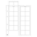 FEUILLE DE MONNAIE - OPTIMA (LEUCHTTURM) - 24 PIÈCES jusqu'à 34 mm Ø, transparent
