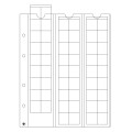 FEUILLE DE MONNAIE - OPTIMA (LEUCHTTURM) - 54 PIÈCES jusqu'à 20 mm Ø, transparent