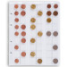 FEUILLE DE MONNAIE - OPTIMA (LEUCHTTURM) - 54 PIÈCES jusqu'à 20 mm Ø, transparent