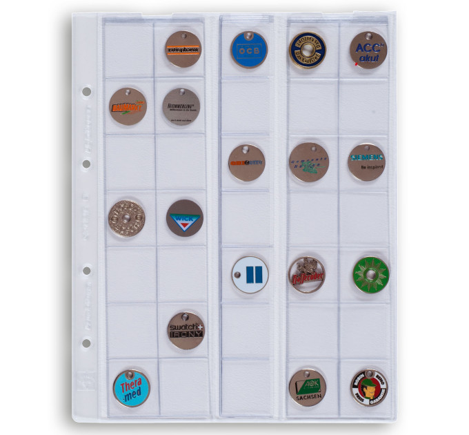FEUILLET POUR PIÈCES DE 2 EUROS - OPTIMA (LEUCHTTURM) - 35 PIÈCES