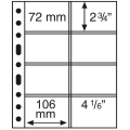 FEUILLE POUR CARTE DE PIÈCES - OPTIMA (LEUCHTTURM) - 8 PIÈCES