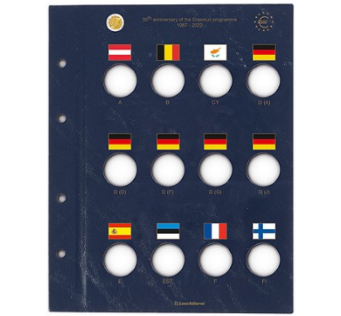 FICHE VISTA POUR PIÈCES DE 2 EUROS - ERASMUS