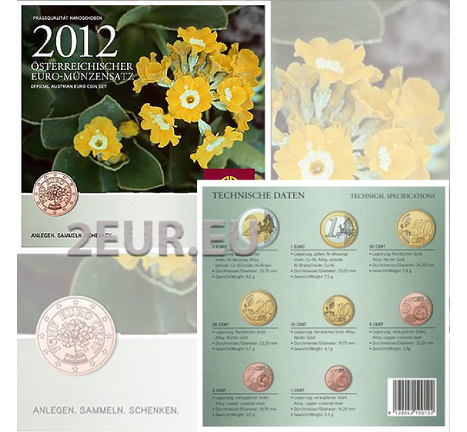 Autriche Série euro BU 2012