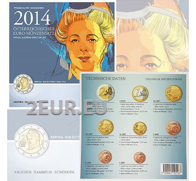 Autriche Série euro BU 2014