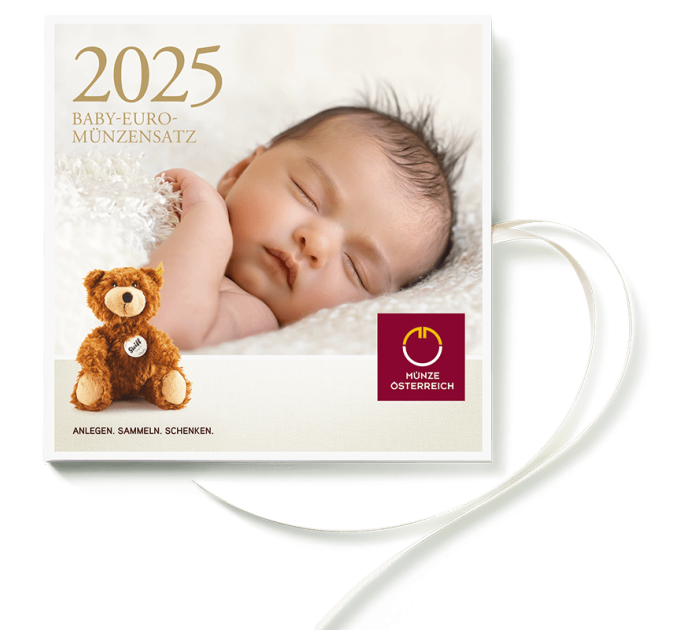 Autriche Série euro BU 2025 - ENSEMBLES DE MONNAIES POUR BÉBÉ