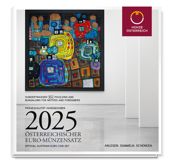 Autriche Série euro BU 2025 - Friedensreich Hundertwasser