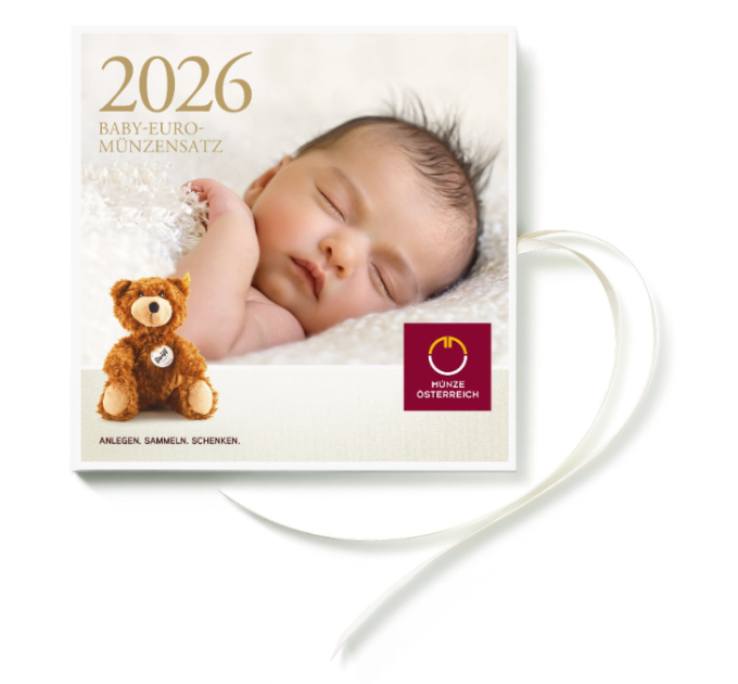 Autriche Série euro BU 2026 - ENSEMBLES DE MONNAIES POUR BÉBÉ
