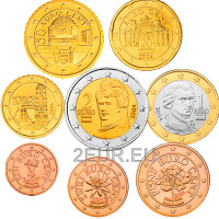 Autriche Série euro UNC 2004 