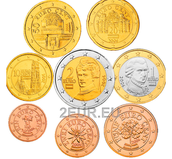 Autriche Série euro UNC 2006 