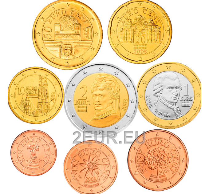Autriche Série euro UNC 2008