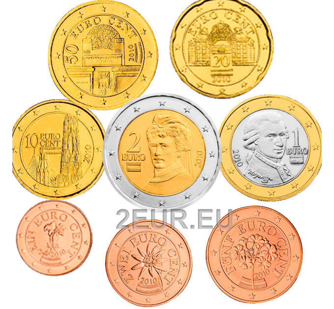 Autriche Série euro UNC 2010