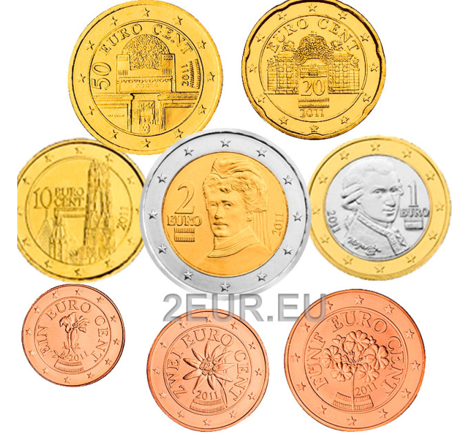 Autriche Série euro UNC 2011