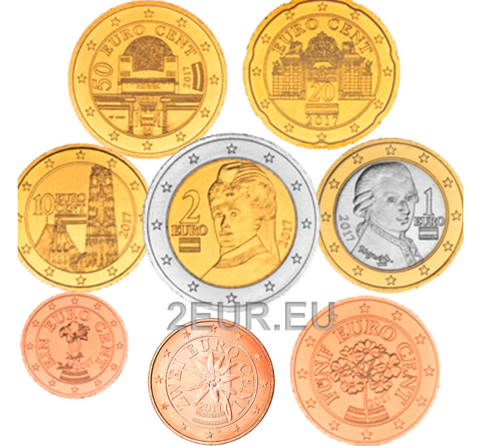 Autriche UNC 2017 - Série euro