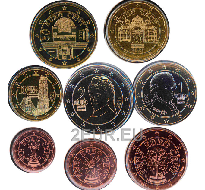 Autriche UNC 2021 - Série euro