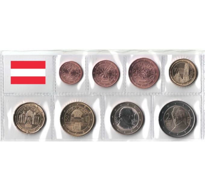 Autriche Série euro UNC 2023