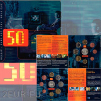 Belgium coffret Euro BU 2003 - 50 ans de télévision belge