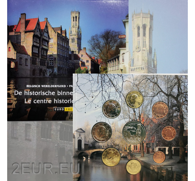 Belgium coffret Euro BU 2010 - Centre-ville historique de Bruges