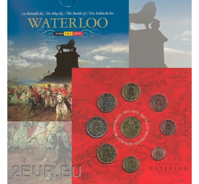 Belgium coffret euro BU 2015 - Bataille de Waterloo