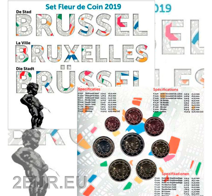 Belgium coffret Euro BU 2019 - Brussels
