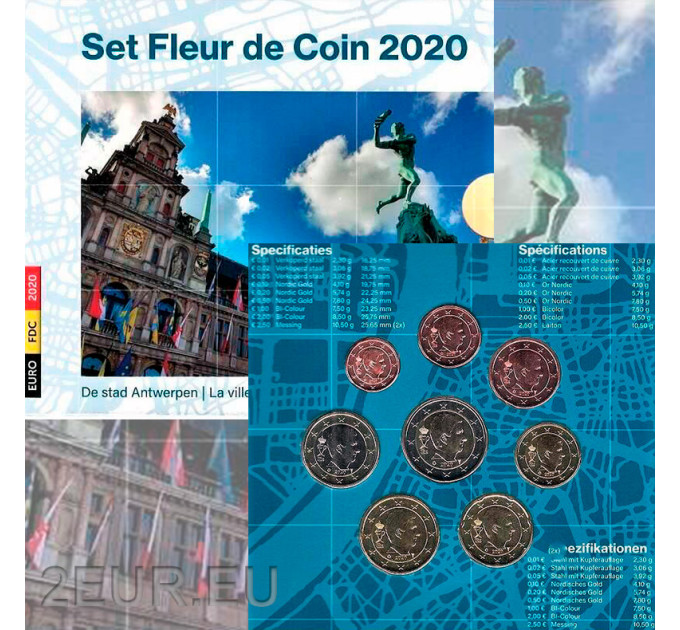 Belgium coffret euro BU 2020 - Antwerpen