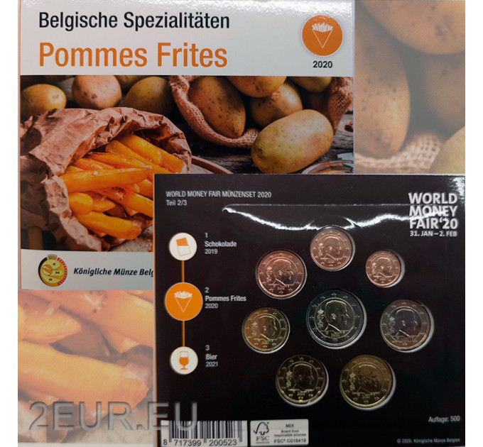 Belgium coffret euro BU 2020 - Pommes frites