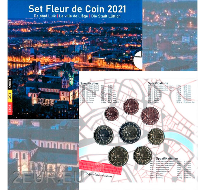 Belgium coffret euro BU 2021- Liège