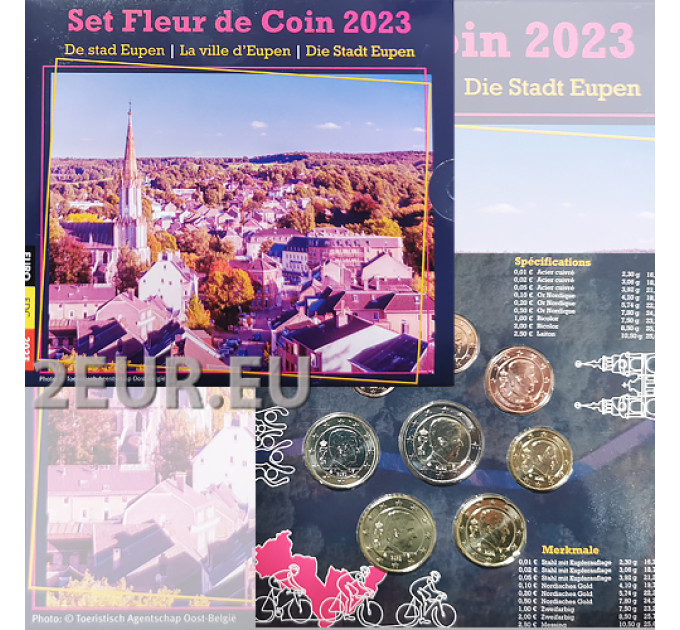 Belgium coffret euro BU 2023 - La Ville d'Eupen