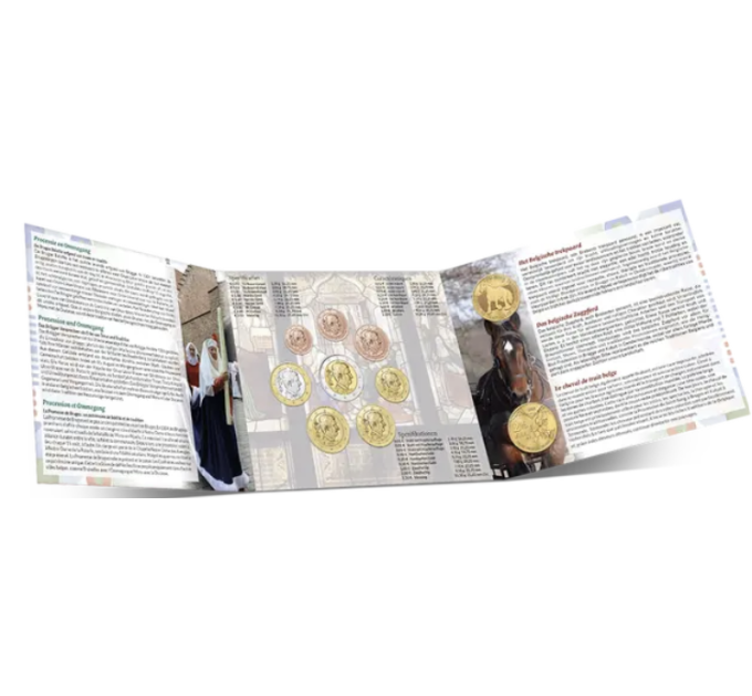 Belgium coffret euro BU 2026 - folklore belge - Ommegang/processions