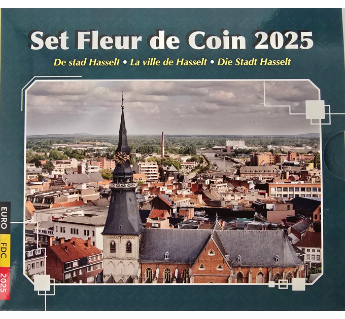 Belgium coffret euro BU 2025 - La ville de Hasselt