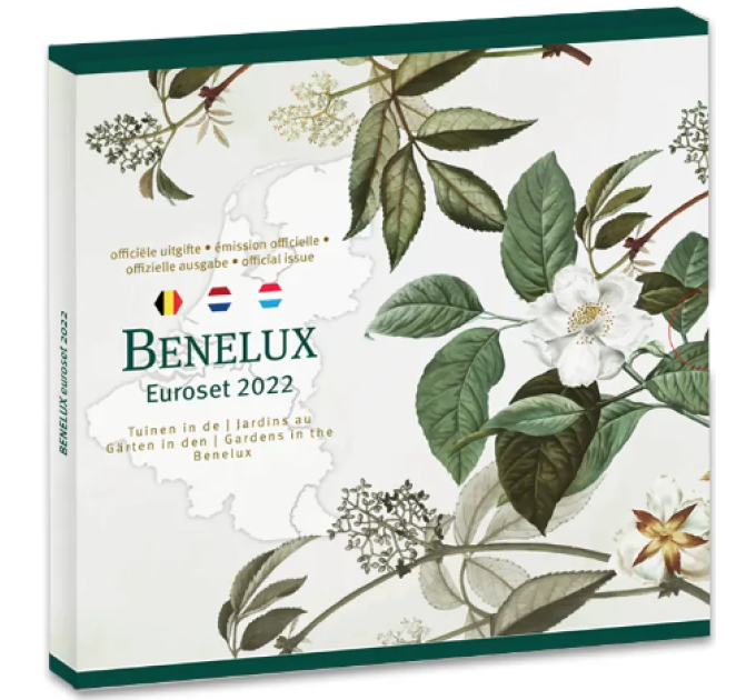BENELUX coffret euro BU 2022 - Les jardins du Benelux