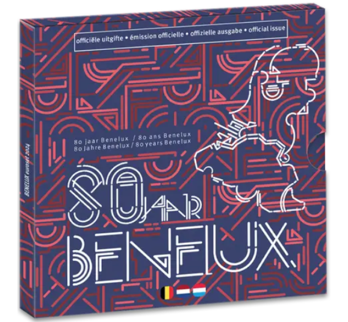 BENELUX coffret euro BU 2024 - 80E ANNIVERSAIRE DE LA CONVENTION DOUANIERE BENELUX