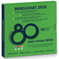 BENELUX coffret euro BU 2025 - 80 ans sur le chemin de la paix et de la liberté sur le chemin de la libération de l'Europe