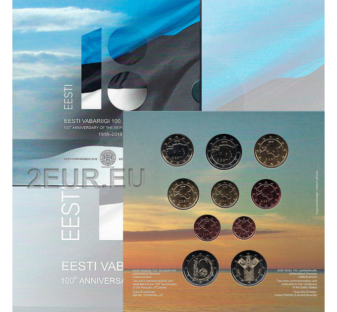 Estonie BU 2018 - Coffret Euro