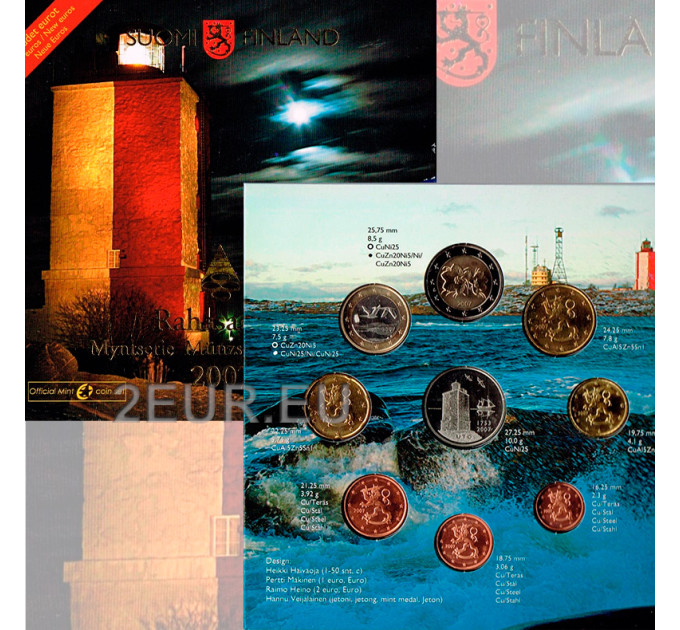 Finlande coffret euro BU 2007 - Phares finlandais - Utö