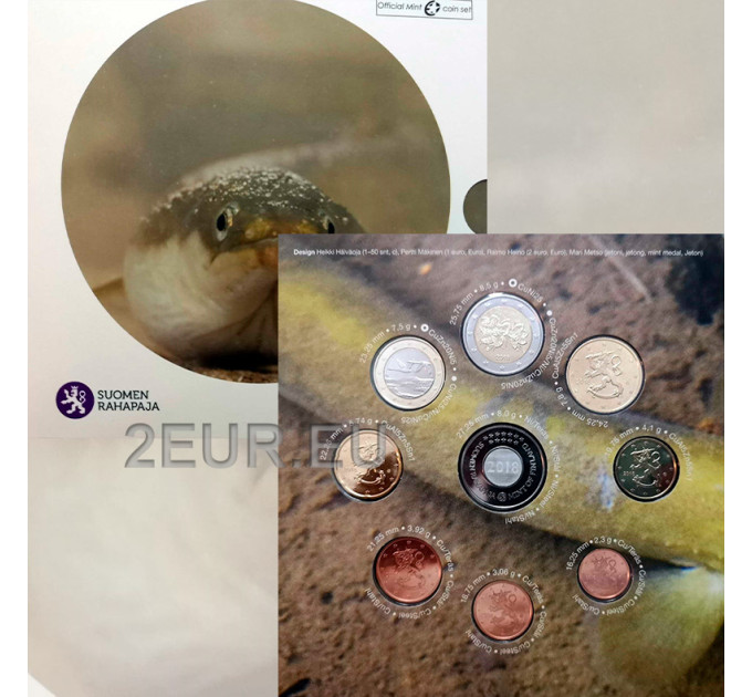 Finlande coffret euro BU 2018 - Poissons de la mer Baltique