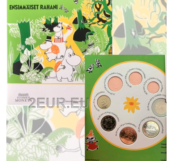 Finlande coffret euro BU 2021 - Les Moumines