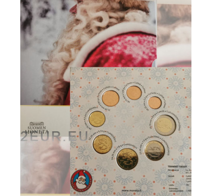 Finlande coffret euro BU 2021 - Joyeux Noël du pays du Père Noël !