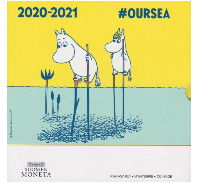 Finlande сoffret euro BU 2020 - Les Moumines et notre mer