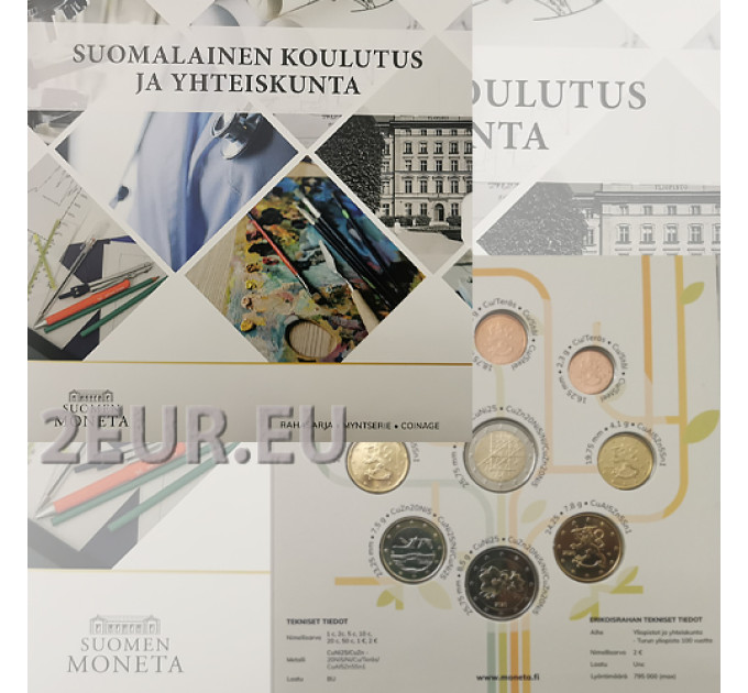 Finlande сoffret euro BU 2020 - Universités et société