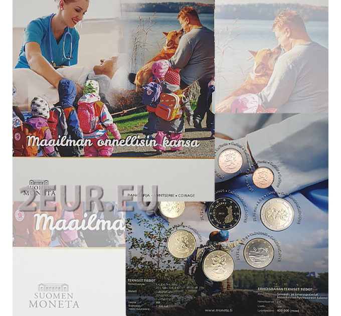Finlande coffret euro BU 2023 - La nation la plus heureuse du monde